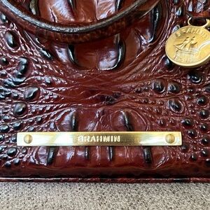 BRAHMIN Faux Alligator Skin purse